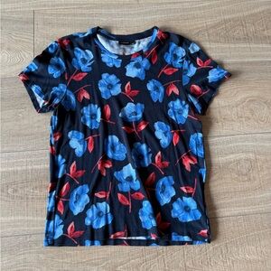 J.Lindeberg Floral Blue and Red Men’s Shirt